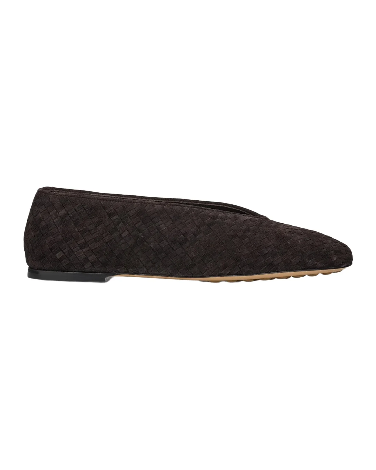 Bottega Veneta Rosa Intrecciato Suede Ballerina Flats | Thumbnail 1 Bottega Veneta Rosa Intrecciato Suede Ballerina Flats | Thumbnail 1