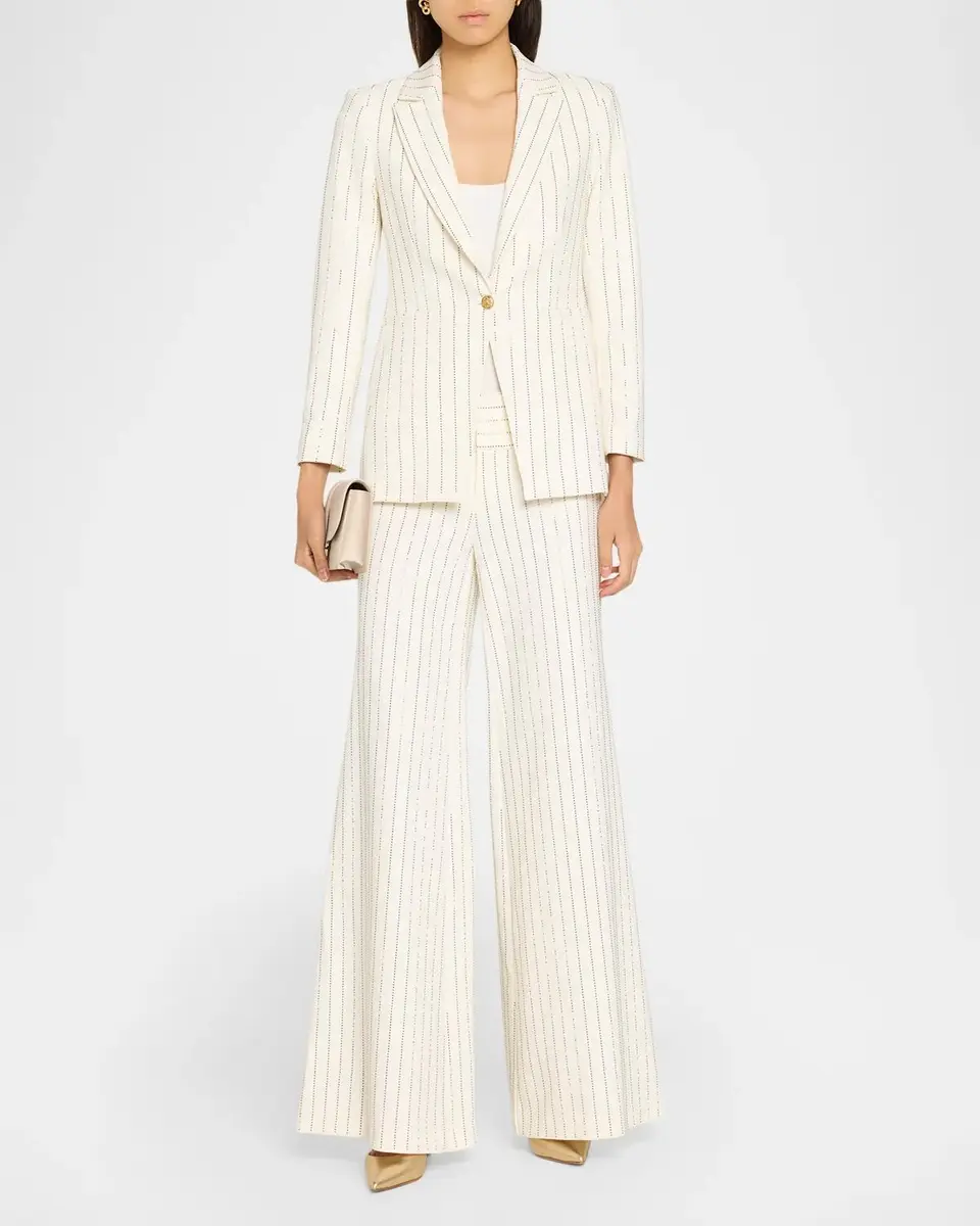 Alice + Olivia Olivia Embellished Wide-Leg Pants | Thumbnail 2 Alice + Olivia Olivia Embellished Wide-Leg Pants | Thumbnail 2