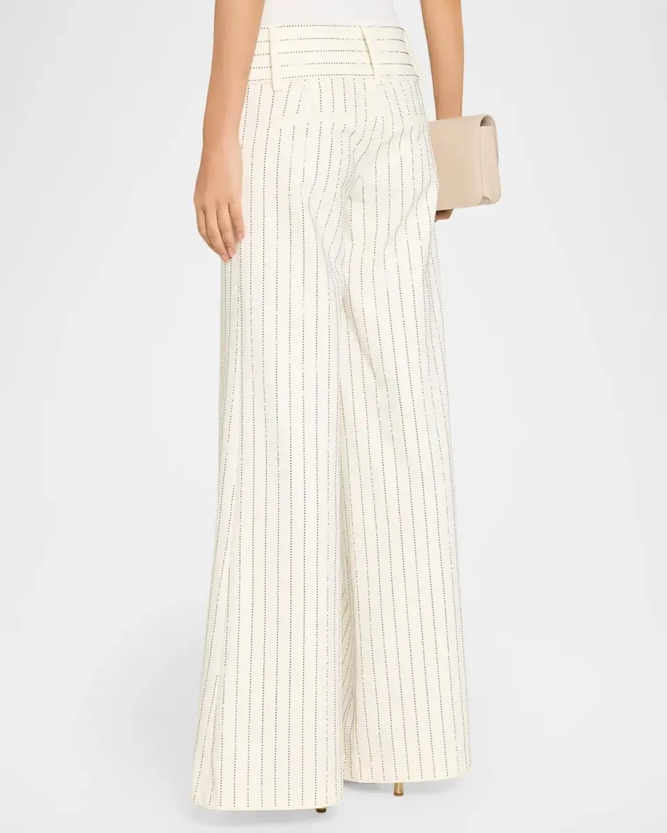 Alice + Olivia Olivia Embellished Wide-Leg Pants | Thumbnail 3 Alice + Olivia Olivia Embellished Wide-Leg Pants | Thumbnail 3