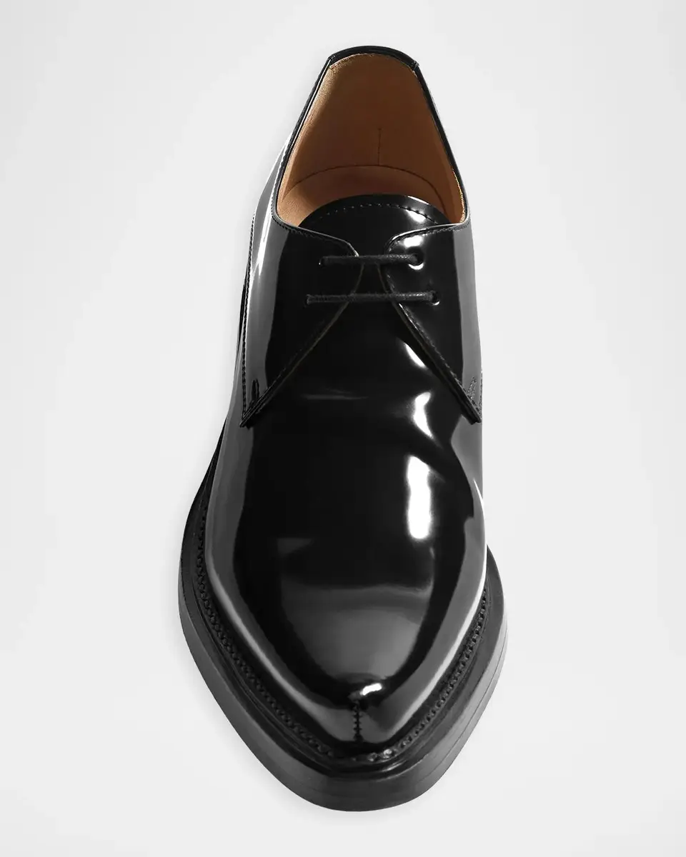 Bottega Veneta Glaston Lace-Up Patent Leather Derbys | Thumbnail 4 Bottega Veneta Glaston Lace-Up Patent Leather Derbys | Thumbnail 4