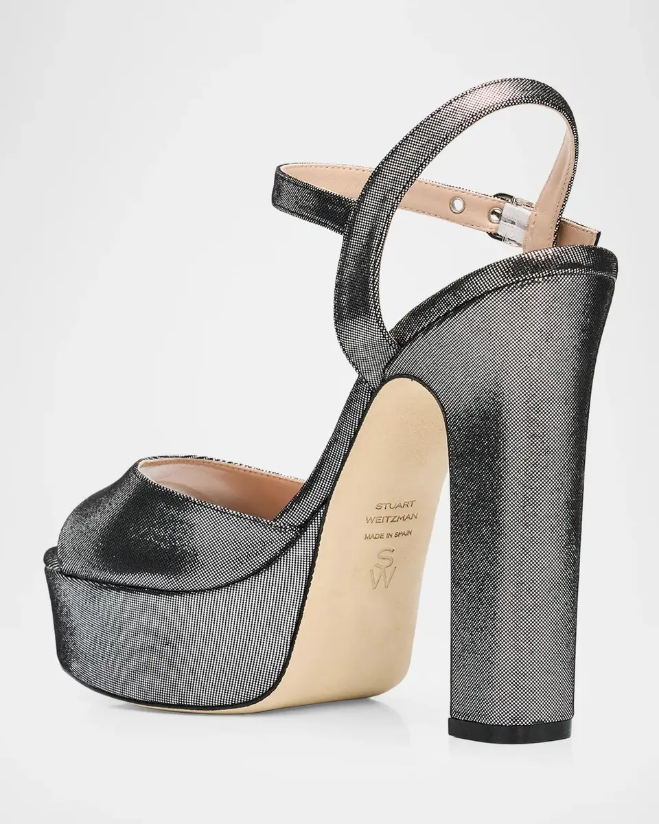 Stuart Weitzman 125mm Reade Leather Noir Platform Sandals | Thumbnail 2 Stuart Weitzman 125mm Reade Leather Noir Platform Sandals | Thumbnail 2