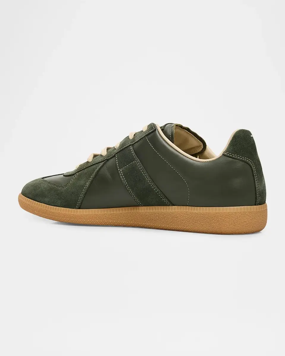 Maison Margiela Men's Replica Leather Low-Top Sneakers | Thumbnail 2