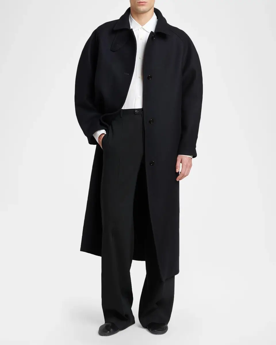 Jil Sander Men's Organic Cotton Point Collar Sport Shirt | Thumbnail 2