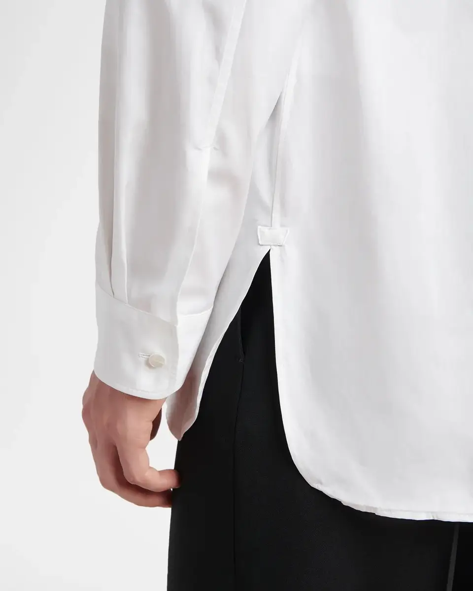 Jil Sander Men's Organic Cotton Point Collar Sport Shirt | Thumbnail 5