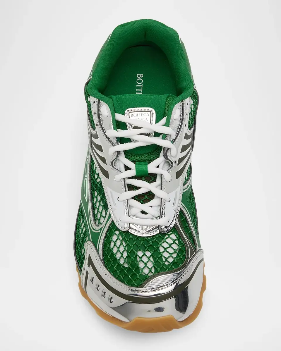 Bottega Veneta Men's Orbit Technical Fishnet Sneakers | Thumbnail 7