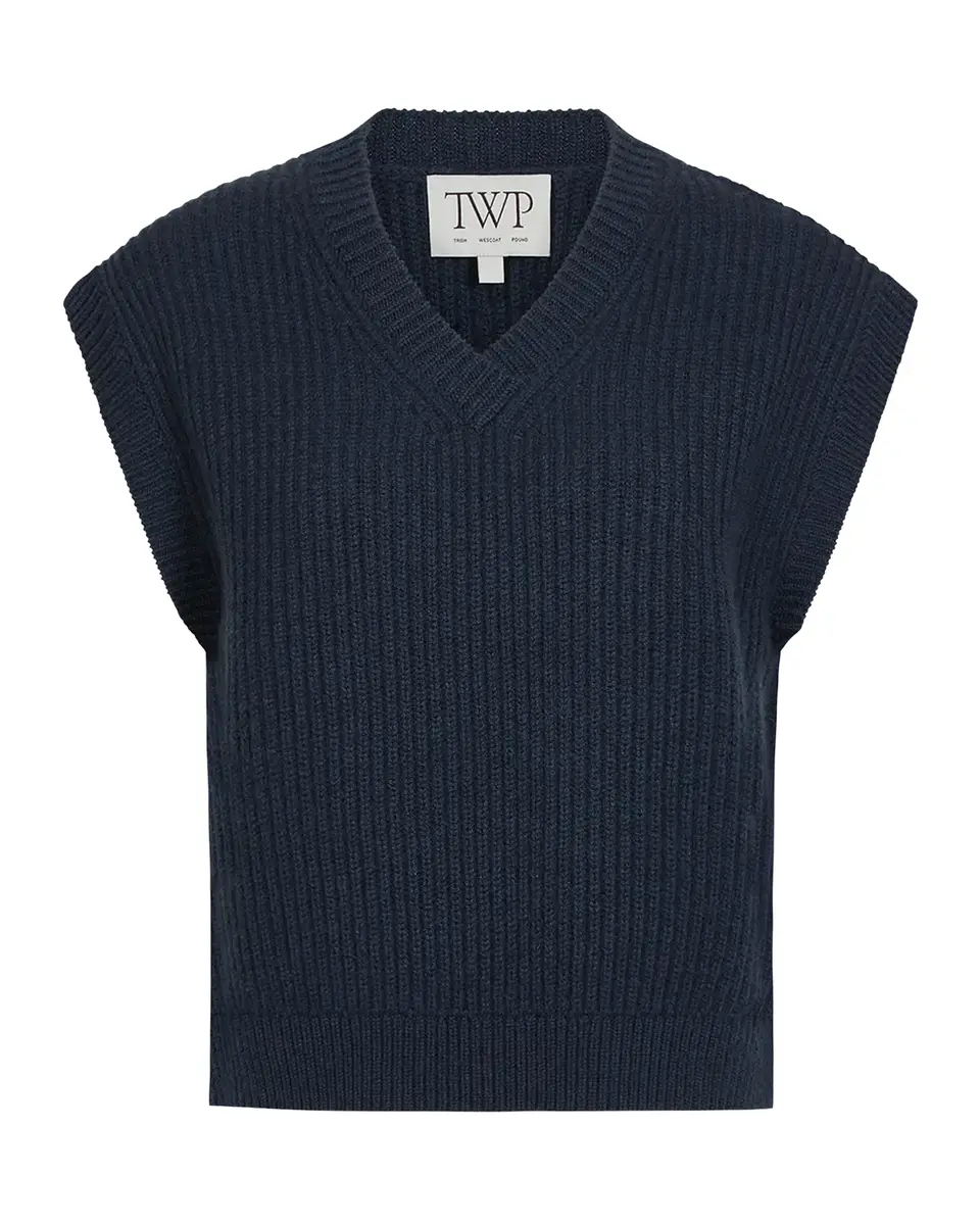 TWP Trying My Vest Cashmere Sweater Vest | Thumbnail 2