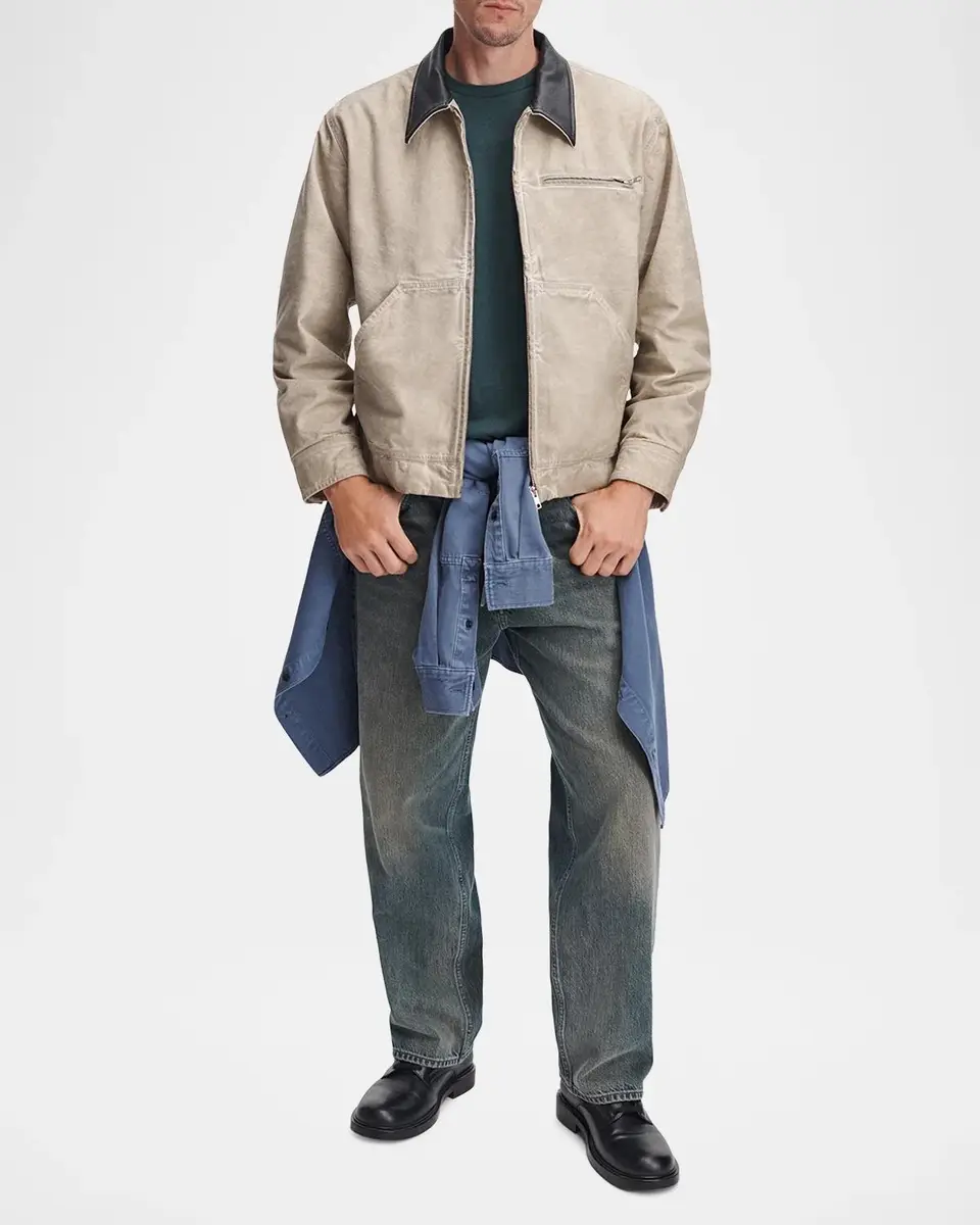 rag & bone Men's Cotton Garment-Dyed Pocket T-Shirt | Thumbnail 2