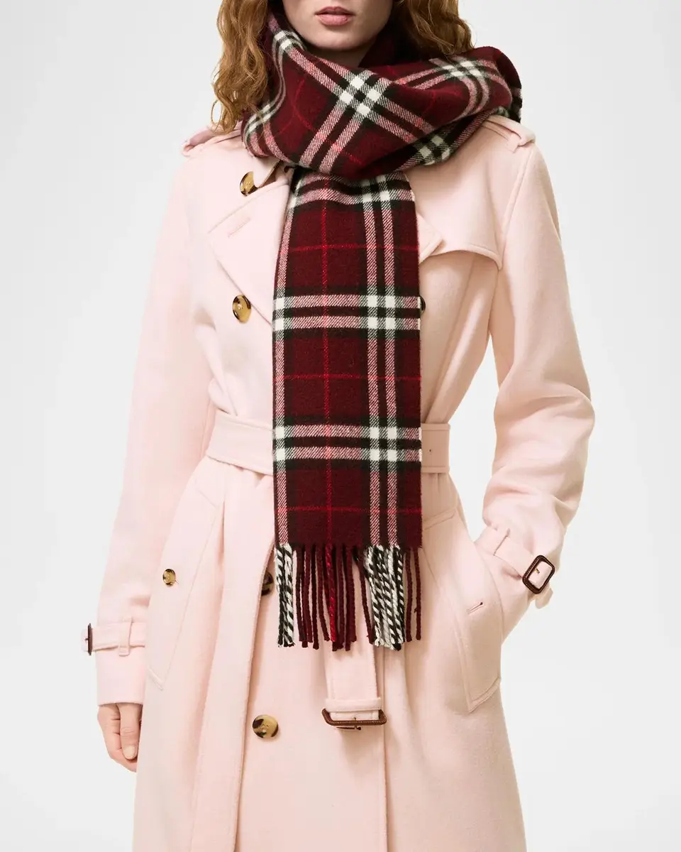 Burberry Sparkle Check Cashmere Scarf | Thumbnail 2 Burberry Sparkle Check Cashmere Scarf | Thumbnail 2
