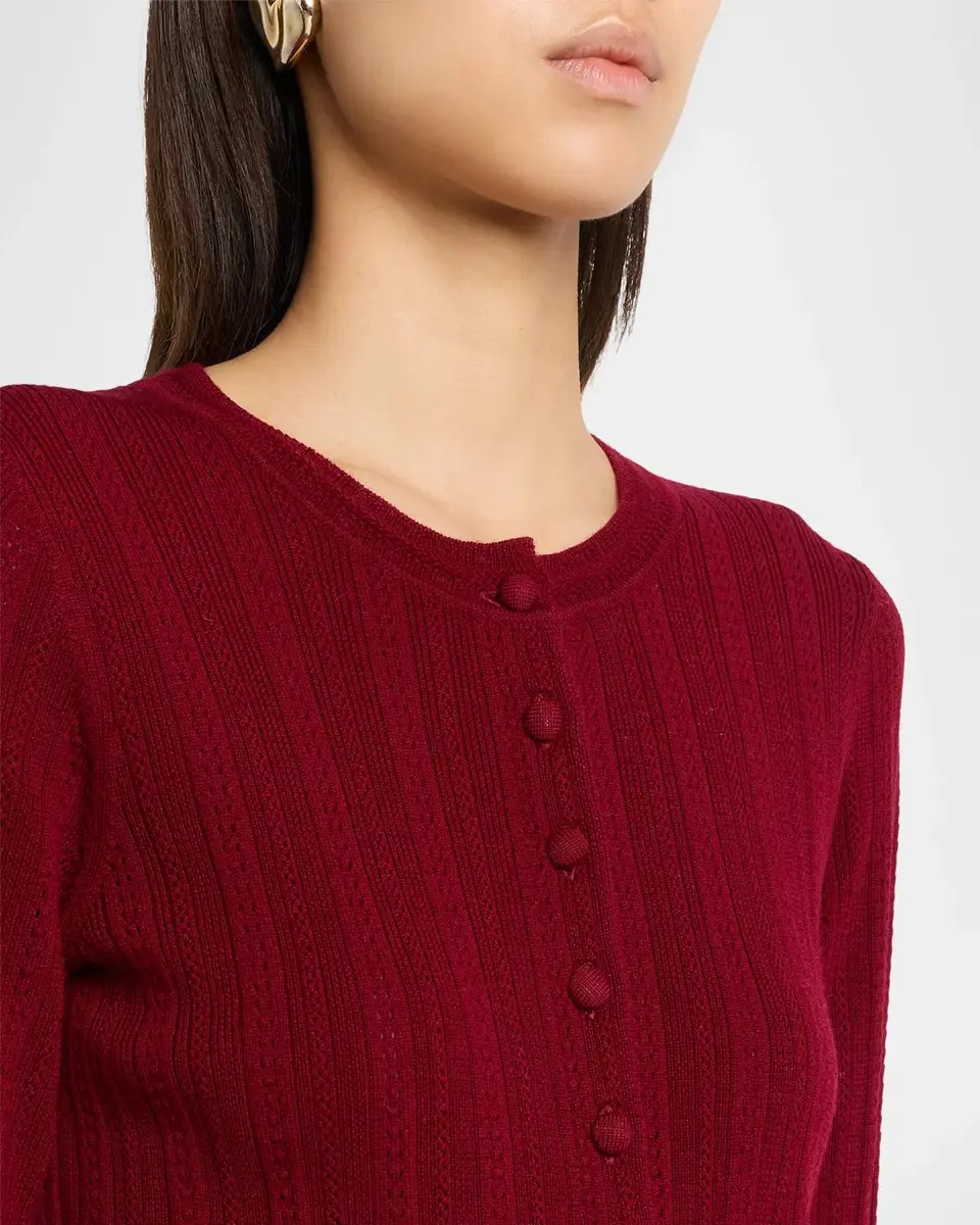 rag & bone Rhodes Pointelle Crewneck Cardigan | Thumbnail 5 rag & bone Rhodes Pointelle Crewneck Cardigan | Thumbnail 5