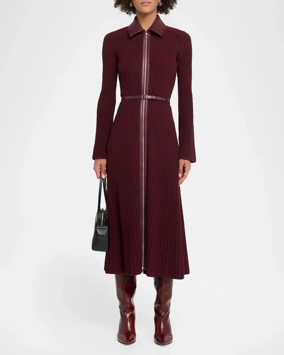 Simkhai Ismelle Ribbed Midi Dress | Thumbnail 2