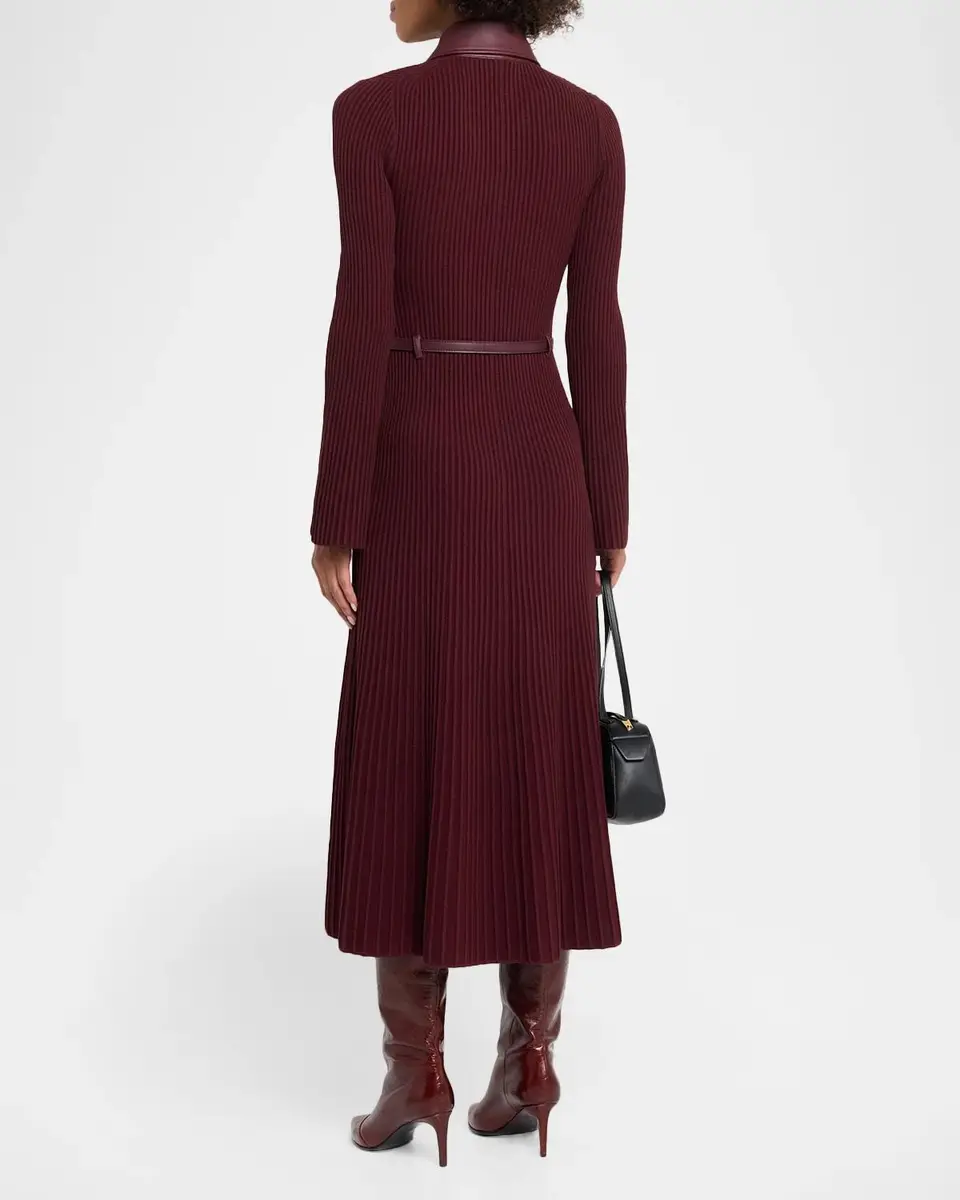 Simkhai Ismelle Ribbed Midi Dress | Thumbnail 3
