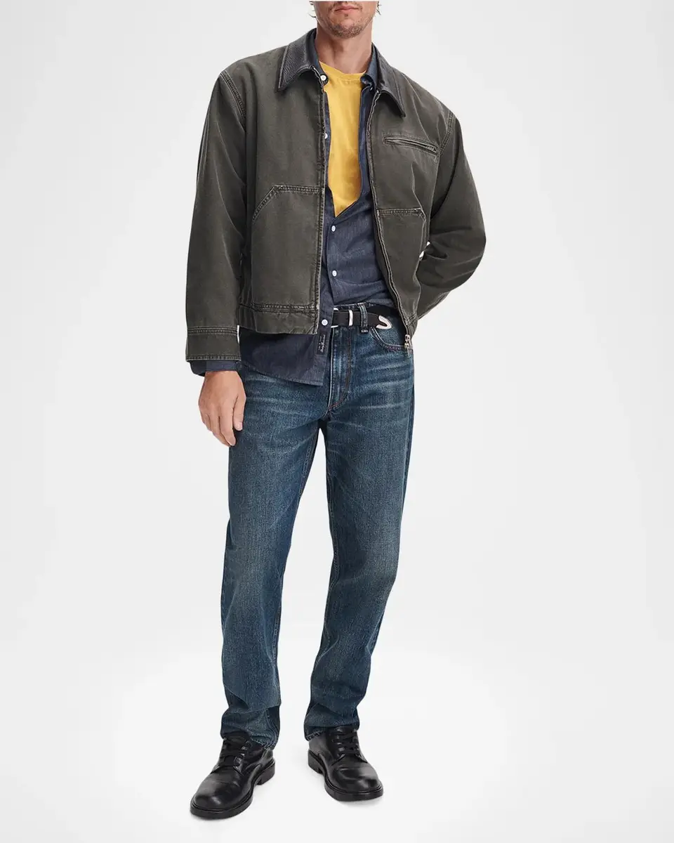 rag & bone Men's Cotton Garment-Dyed Pocket T-Shirt | Thumbnail 2
