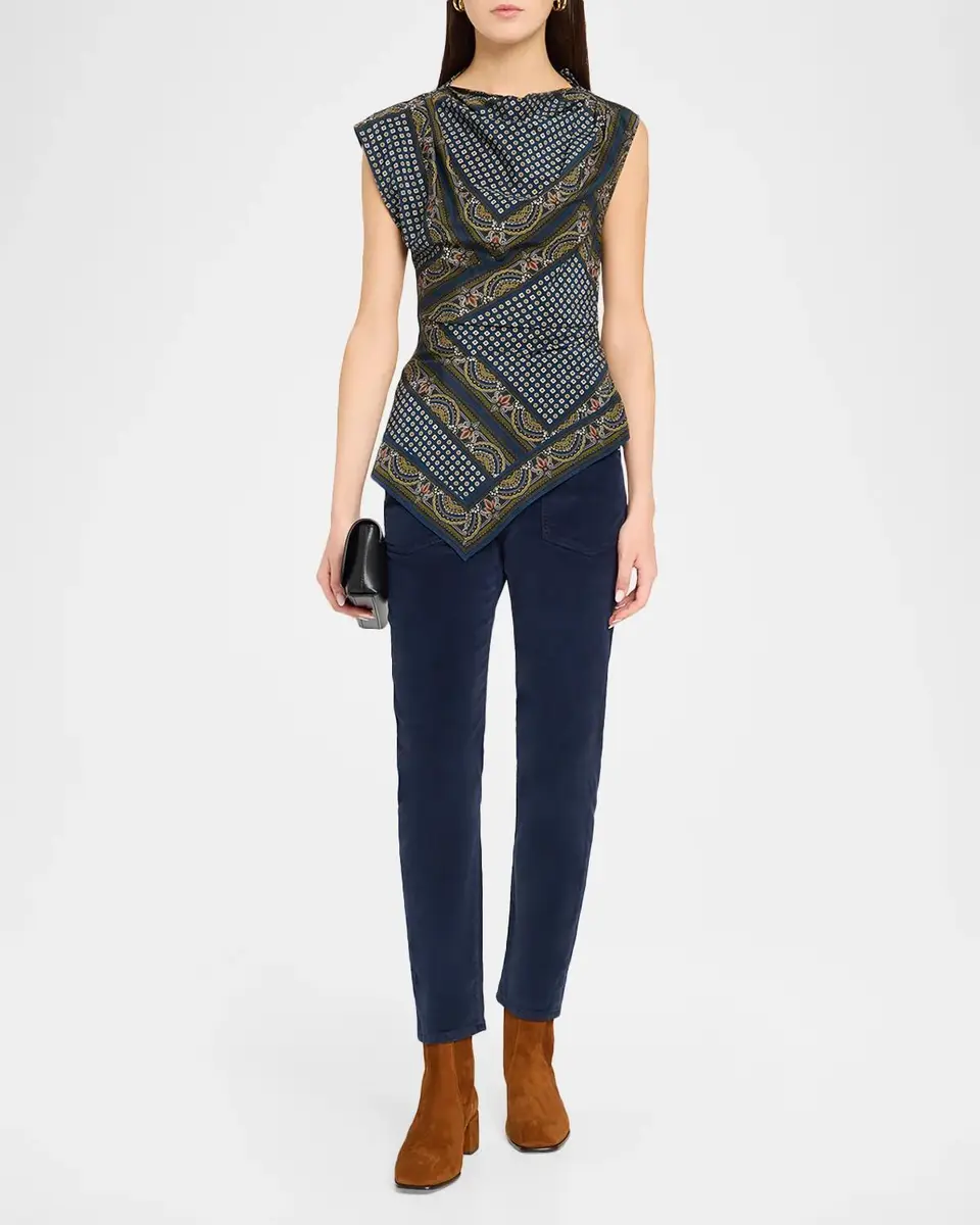 Veronica Beard Arya Straight-Leg Corduroy Pants | Thumbnail 2 Veronica Beard Arya Straight-Leg Corduroy Pants | Thumbnail 2