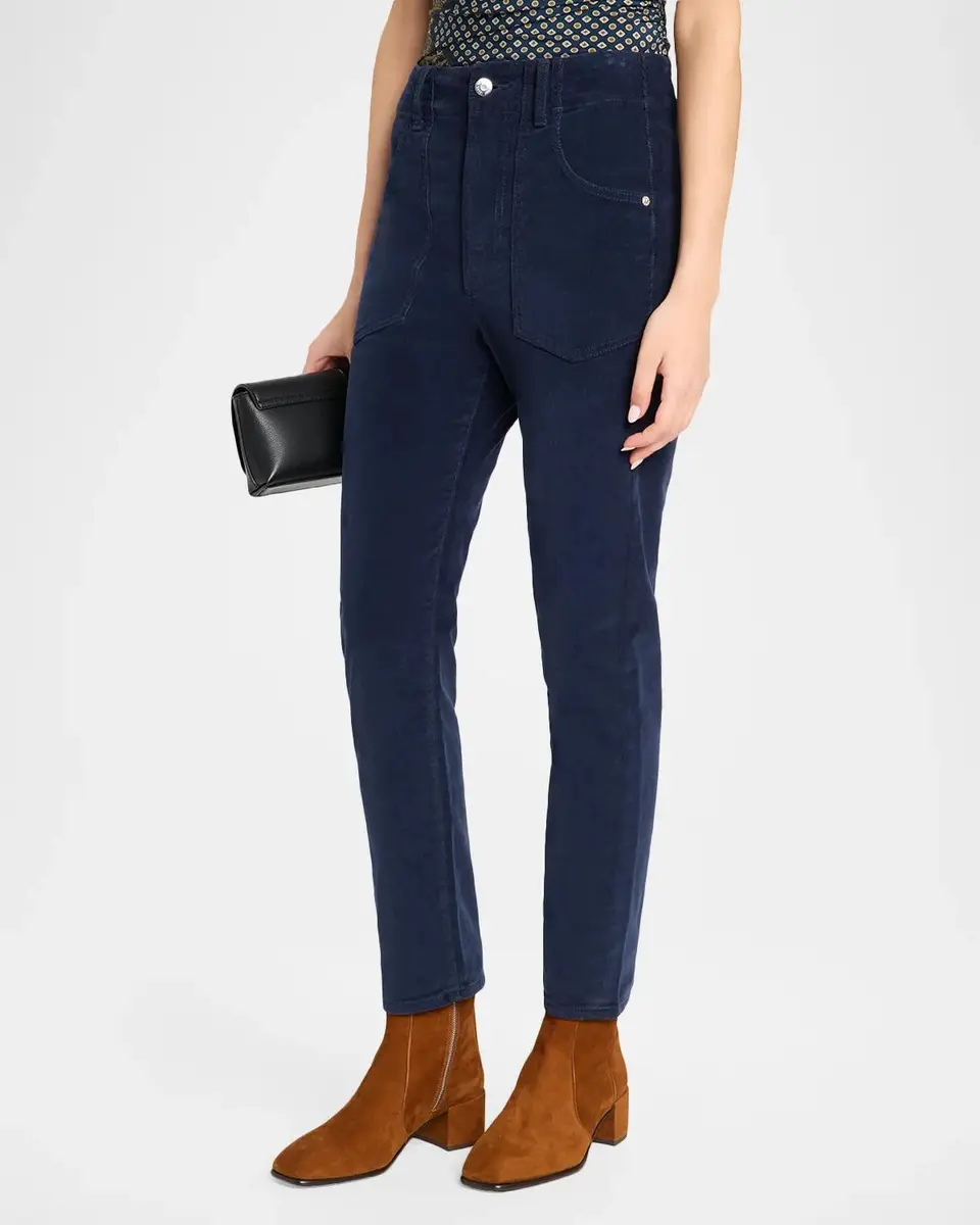 Veronica Beard Arya Straight-Leg Corduroy Pants | Thumbnail 4 Veronica Beard Arya Straight-Leg Corduroy Pants | Thumbnail 4