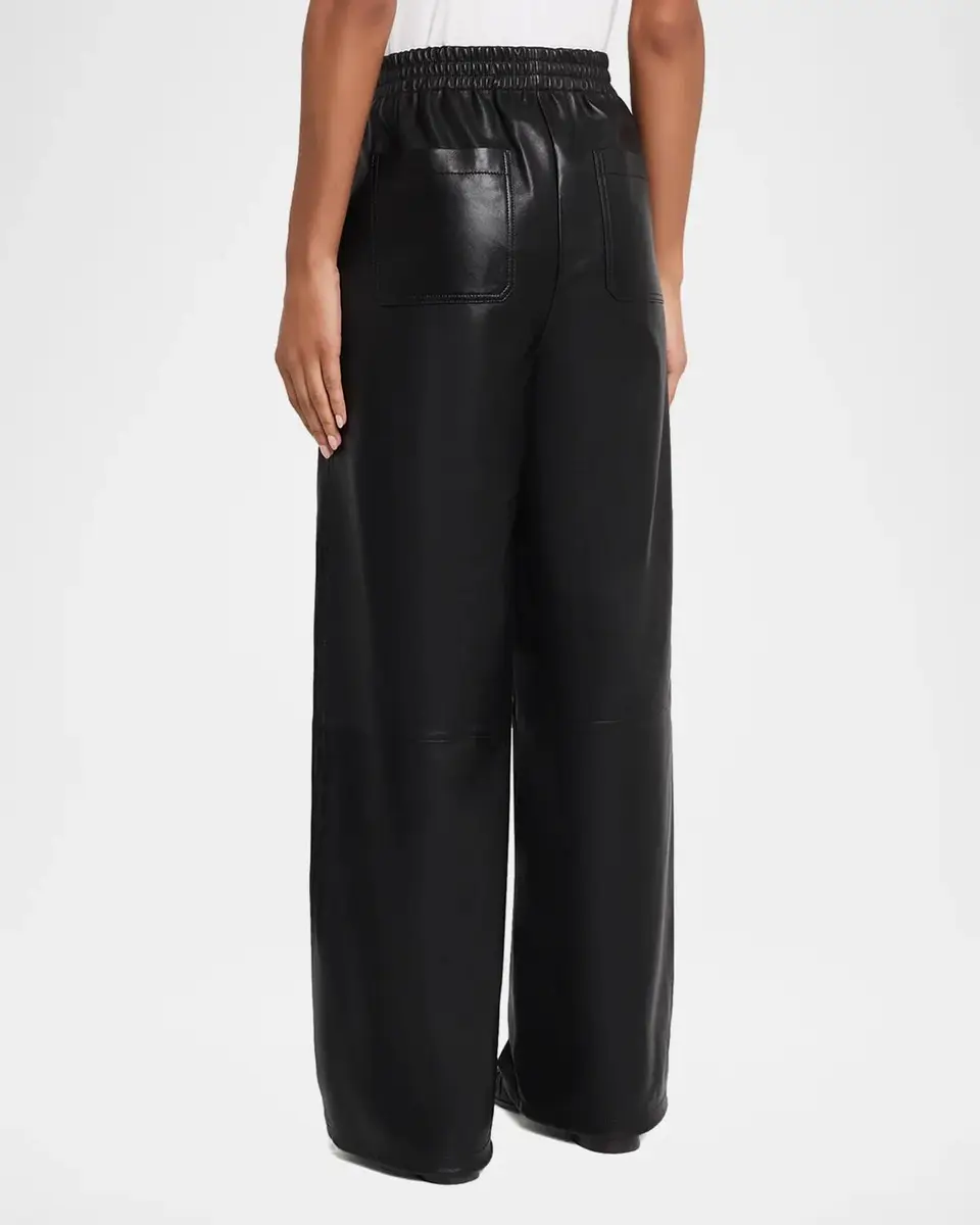 Simkhai Corrine Leather Pull-On Pants | Thumbnail 3 Simkhai Corrine Leather Pull-On Pants | Thumbnail 3