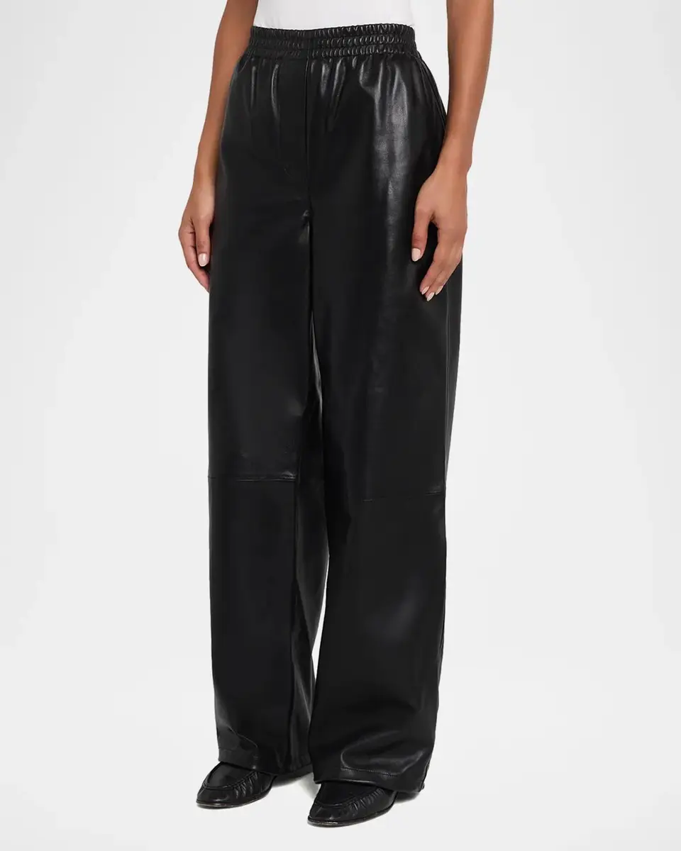 Simkhai Corrine Leather Pull-On Pants | Thumbnail 4 Simkhai Corrine Leather Pull-On Pants | Thumbnail 4