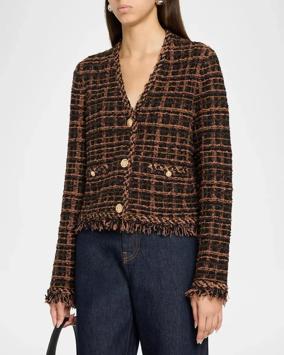 Milly Daphne Fringe Cardigan Jacket | Thumbnail 4 Milly Daphne Fringe Cardigan Jacket | Thumbnail 4