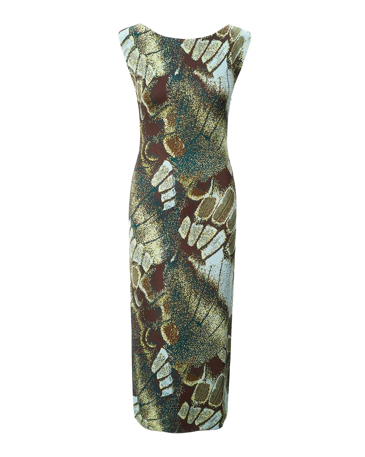 Staud Veronica Abstract Midi Dress