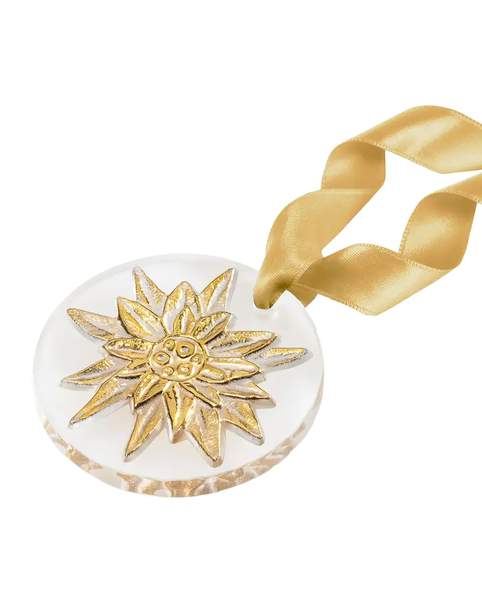 Lalique Edelweiss Lead-Free Crystal Ornament | Thumbnail 2