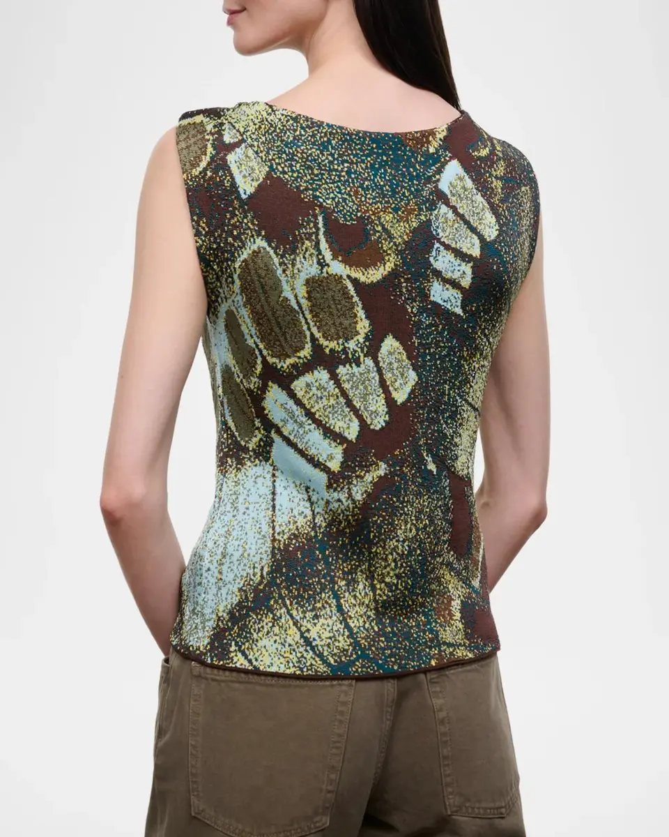 Staud Veronica Butterfly Knit Tank Top | Thumbnail 3 Staud Veronica Butterfly Knit Tank Top | Thumbnail 3