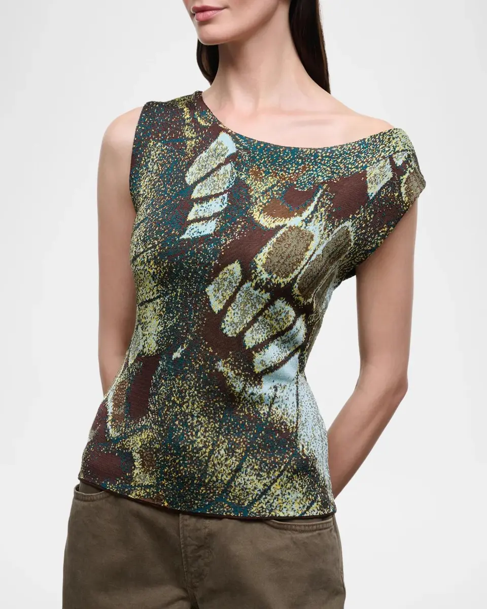 Staud Veronica Butterfly Knit Tank Top | Thumbnail 4 Staud Veronica Butterfly Knit Tank Top | Thumbnail 4