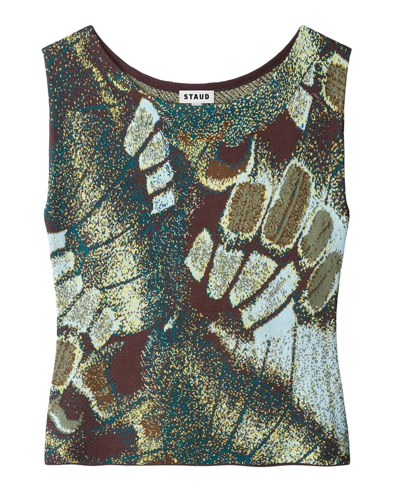 Staud Veronica Butterfly Knit Tank Top