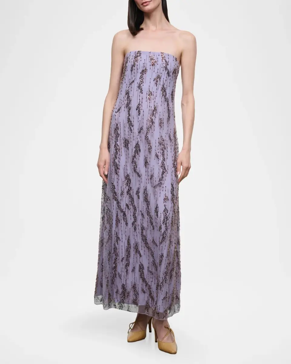 Staud Cassie Embellished Strapless Maxi Dress | Thumbnail 2