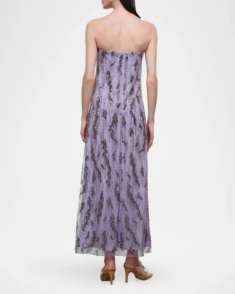 Staud Cassie Embellished Strapless Maxi Dress | Thumbnail 3