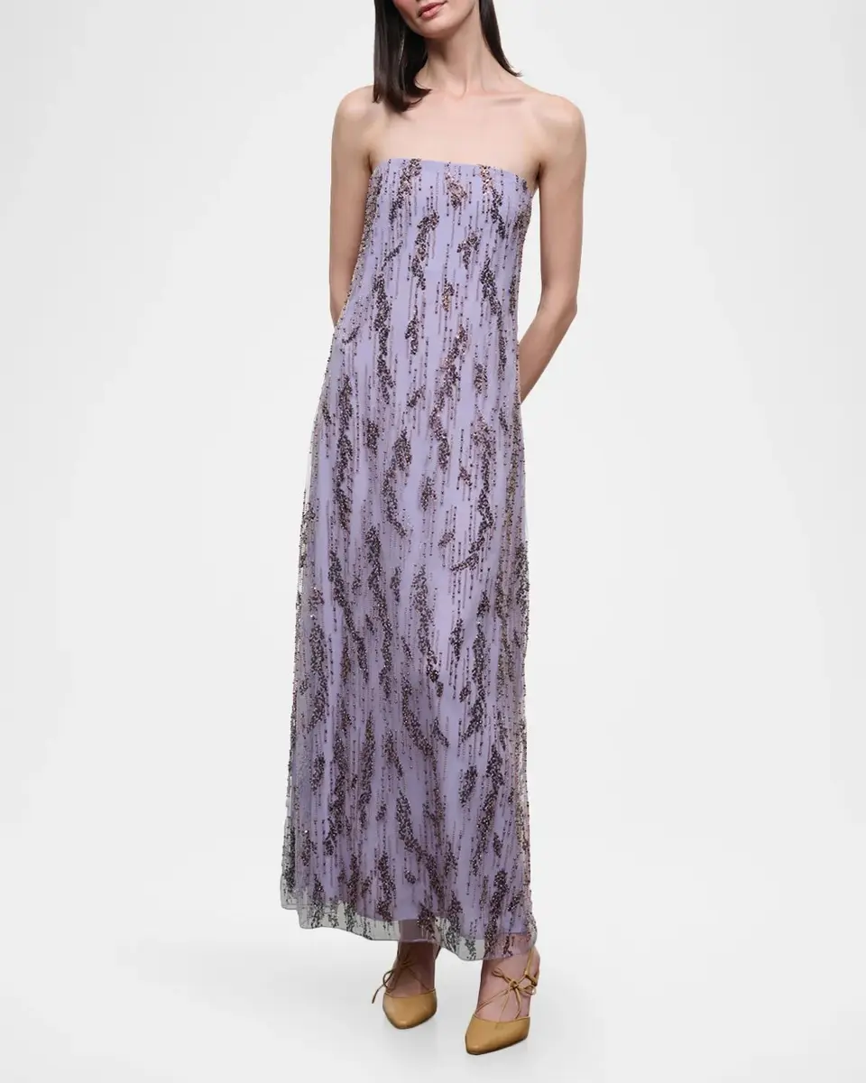 Staud Cassie Embellished Strapless Maxi Dress | Thumbnail 4