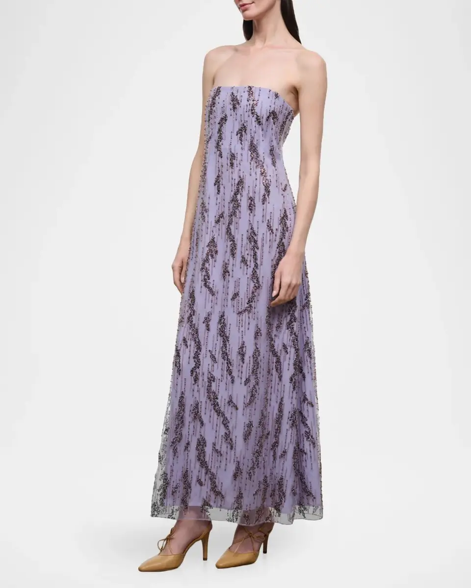 Staud Cassie Embellished Strapless Maxi Dress | Thumbnail 6