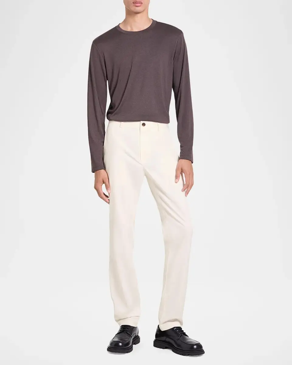 Theory Men's Zaine Cotton-Stretch Straight Leg Pants | Thumbnail 2 Theory Men's Zaine Cotton-Stretch Straight Leg Pants | Thumbnail 2