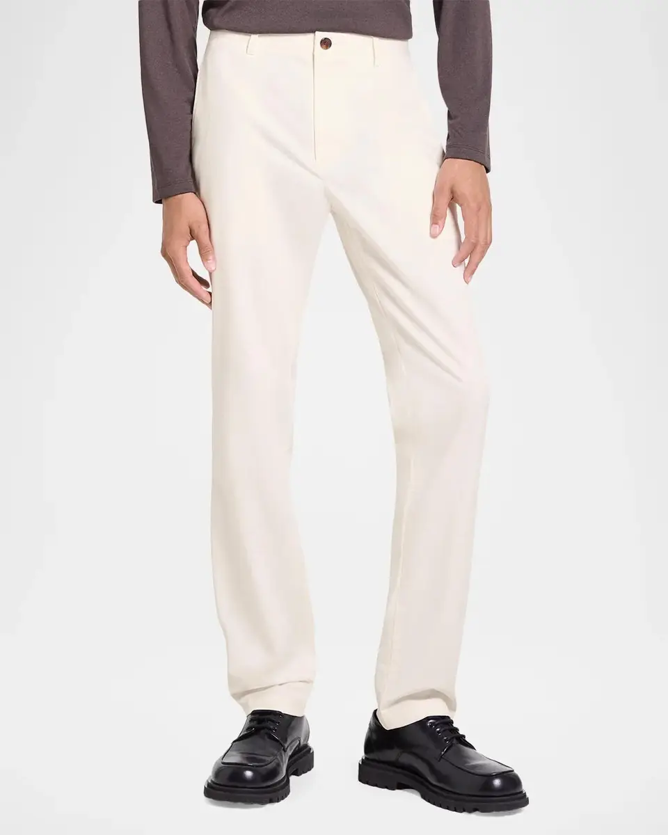 Theory Men's Zaine Cotton-Stretch Straight Leg Pants | Thumbnail 4 Theory Men's Zaine Cotton-Stretch Straight Leg Pants | Thumbnail 4