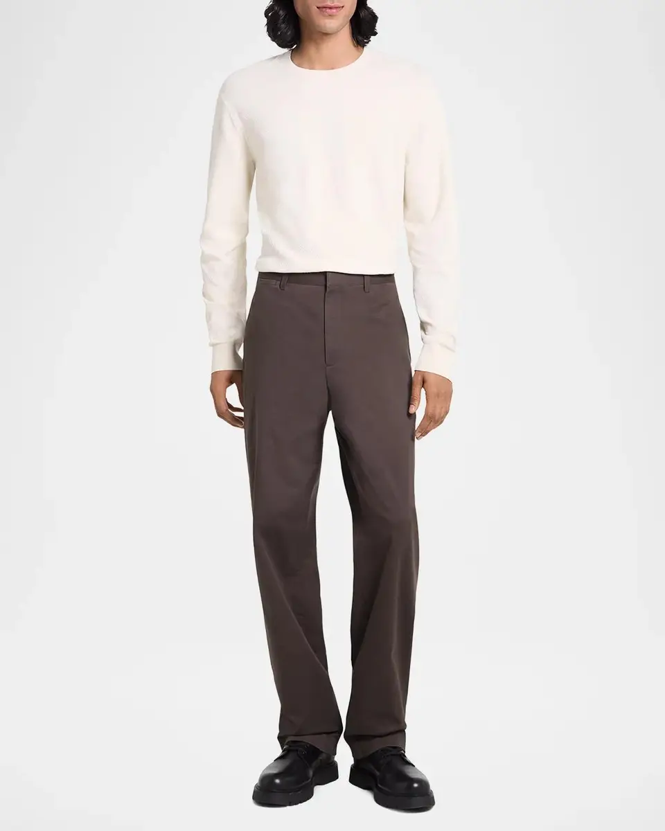 Theory Stretch-Cotton Straight-Leg Chino Pants | Thumbnail 2