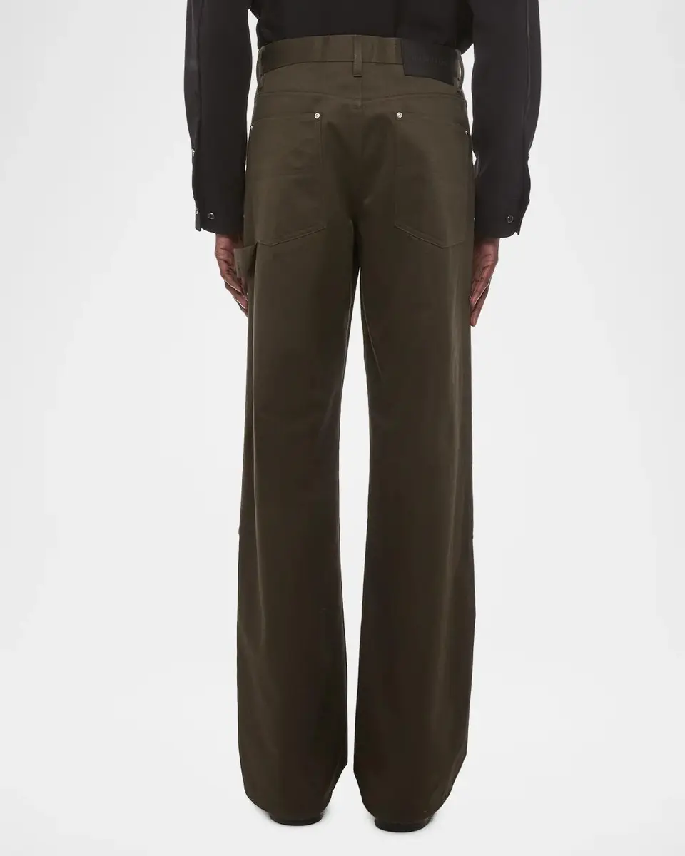 Helmut Lang Men's Wide-Leg Denim Carpenter Pants | Thumbnail 3 Helmut Lang Men's Wide-Leg Denim Carpenter Pants | Thumbnail 3