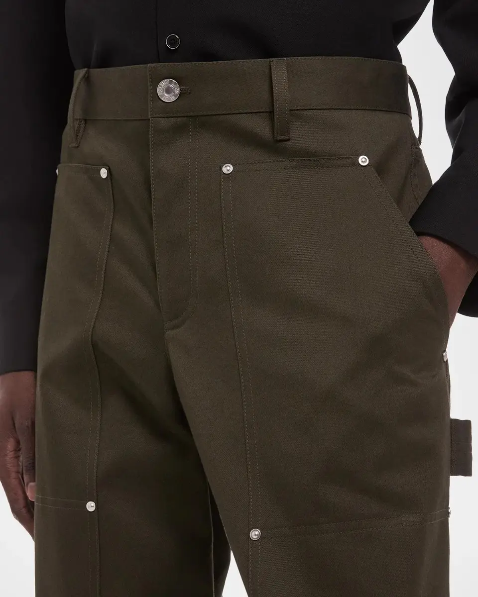 Helmut Lang Men's Wide-Leg Denim Carpenter Pants | Thumbnail 5 Helmut Lang Men's Wide-Leg Denim Carpenter Pants | Thumbnail 5