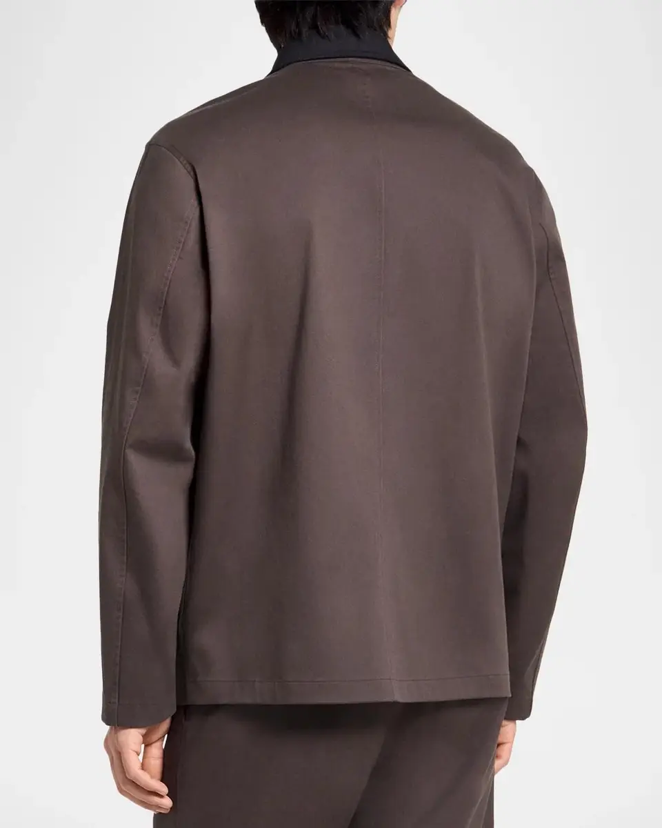 Theory Corduroy-Collar Cotton Twill Jacket | Thumbnail 3
