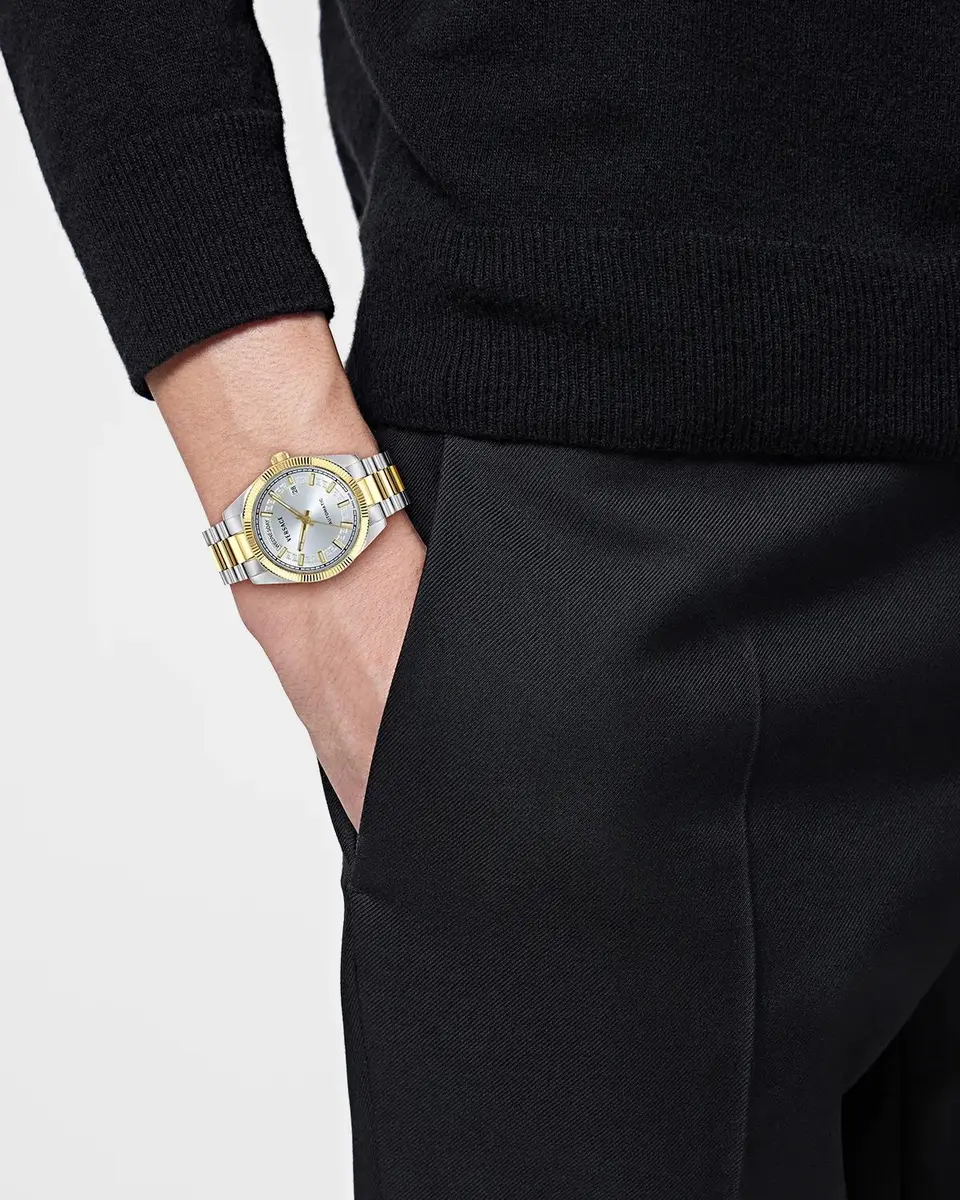 Versace Men's Millenyium Automatic Two-Tone Bracelet Watch, 40mm | Thumbnail 2