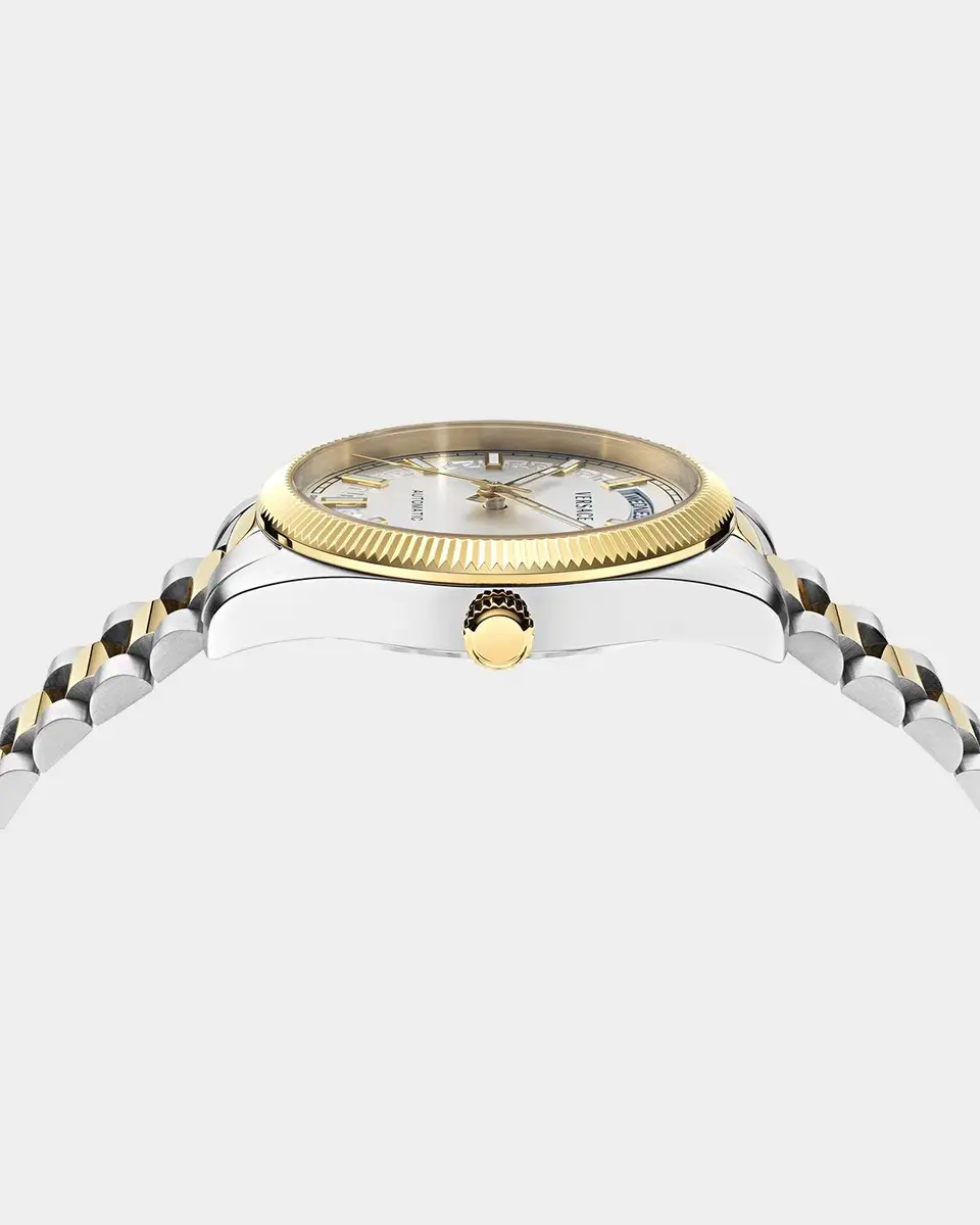 Versace Men's Millenyium Automatic Two-Tone Bracelet Watch, 40mm | Thumbnail 4