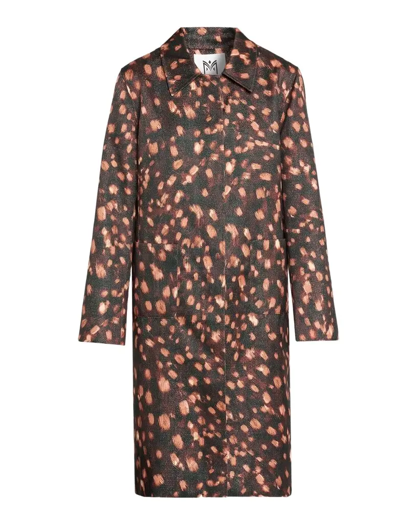 Milly Paityn Leopard-Print Jacquard Coat