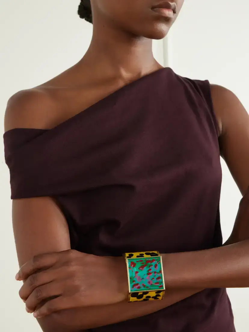 Dries Van Noten Gold-tone Enamel Bracelet | Thumbnail 2 Dries Van Noten Gold-tone Enamel Bracelet | Thumbnail 2