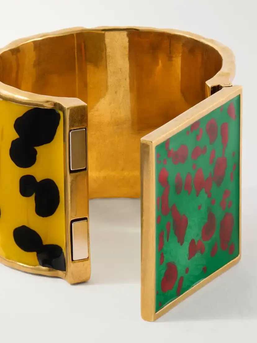Dries Van Noten Gold-tone Enamel Bracelet | Thumbnail 4 Dries Van Noten Gold-tone Enamel Bracelet | Thumbnail 4