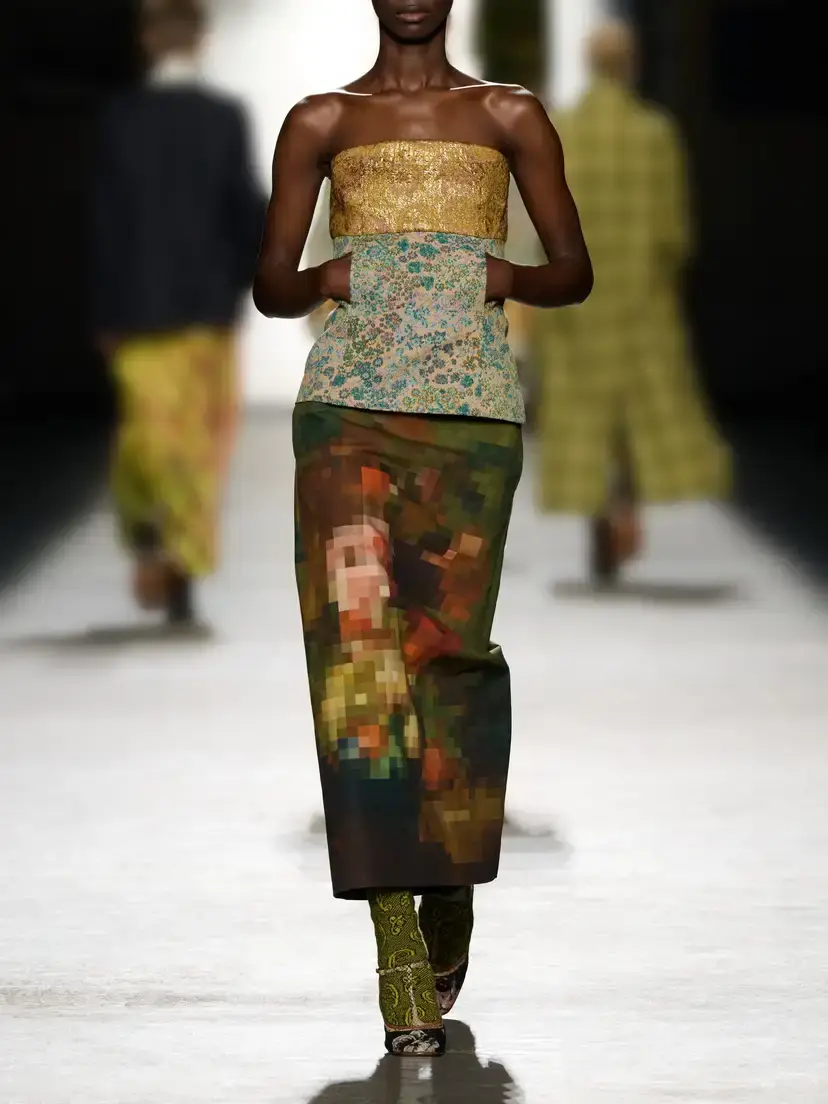 Dries Van Noten Strapless Metallic Floral-jacquard Top | Thumbnail 5 Dries Van Noten Strapless Metallic Floral-jacquard Top | Thumbnail 5