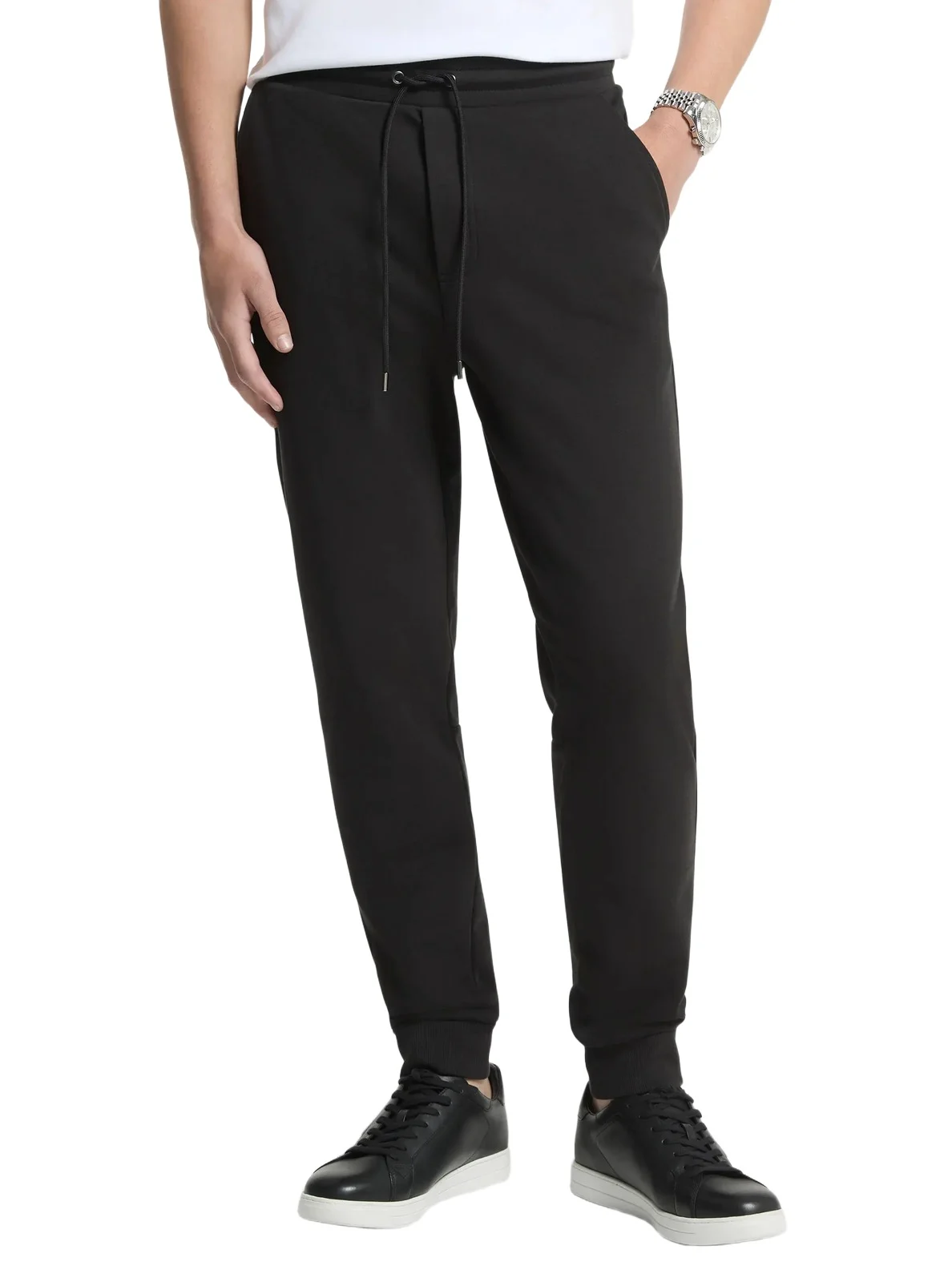 Michael Kors Collection Cotton Blend Joggers in Black