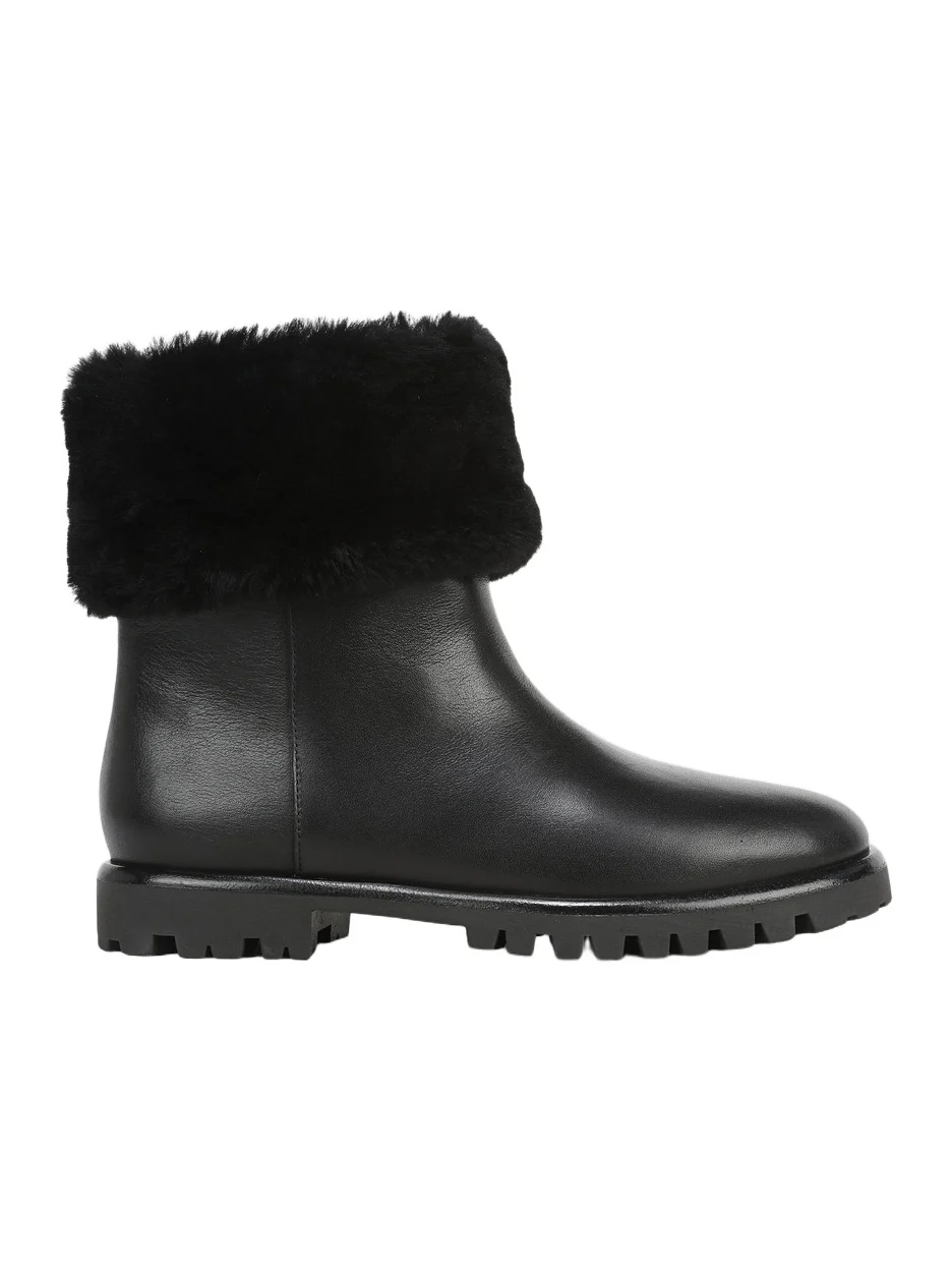Women's Cameron 25MM Leather & Shearling Lugsole Boots Women's Cameron 25MM Leather & Shearling Lugsole Boots