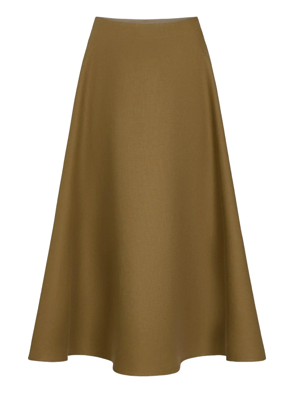 TWP Women's Full Sweep Circle Double-Canvas Cotton A-Line Midi Skirt