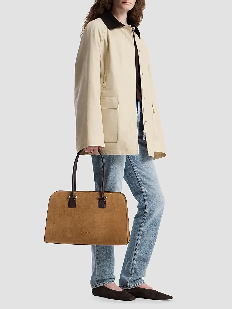 Strathberry Women's Georgia Maxi Suede Shoulder Bag | Thumbnail 2 Strathberry Women's Georgia Maxi Suede Shoulder Bag | Thumbnail 2