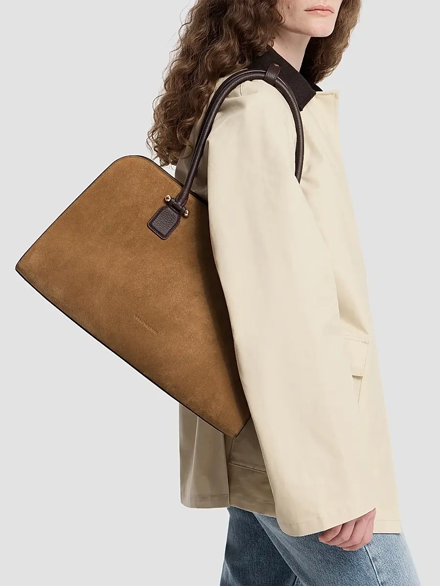 Strathberry Women's Georgia Maxi Suede Shoulder Bag | Thumbnail 3 Strathberry Women's Georgia Maxi Suede Shoulder Bag | Thumbnail 3
