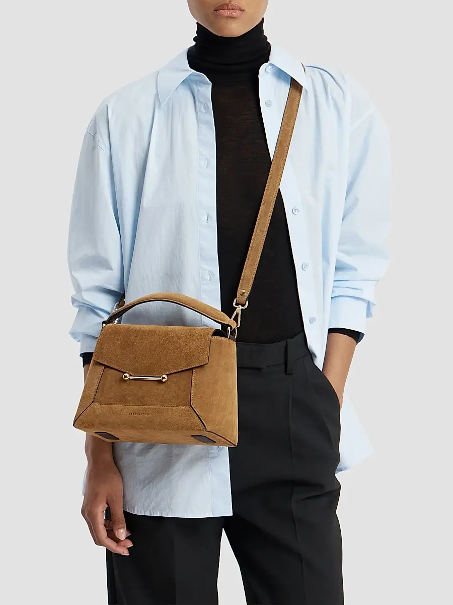 Strathberry Women's Mosaic Suede Top Handle Bag | Thumbnail 2 Strathberry Women's Mosaic Suede Top Handle Bag | Thumbnail 2