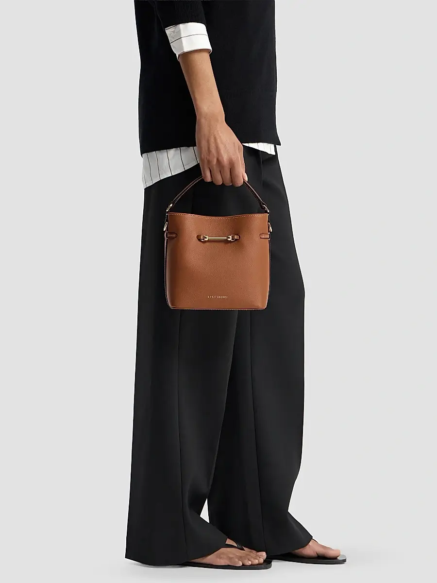 Strathberry Women's Corda Mini Leather Bucket Bag | Thumbnail 3 Strathberry Women's Corda Mini Leather Bucket Bag | Thumbnail 3