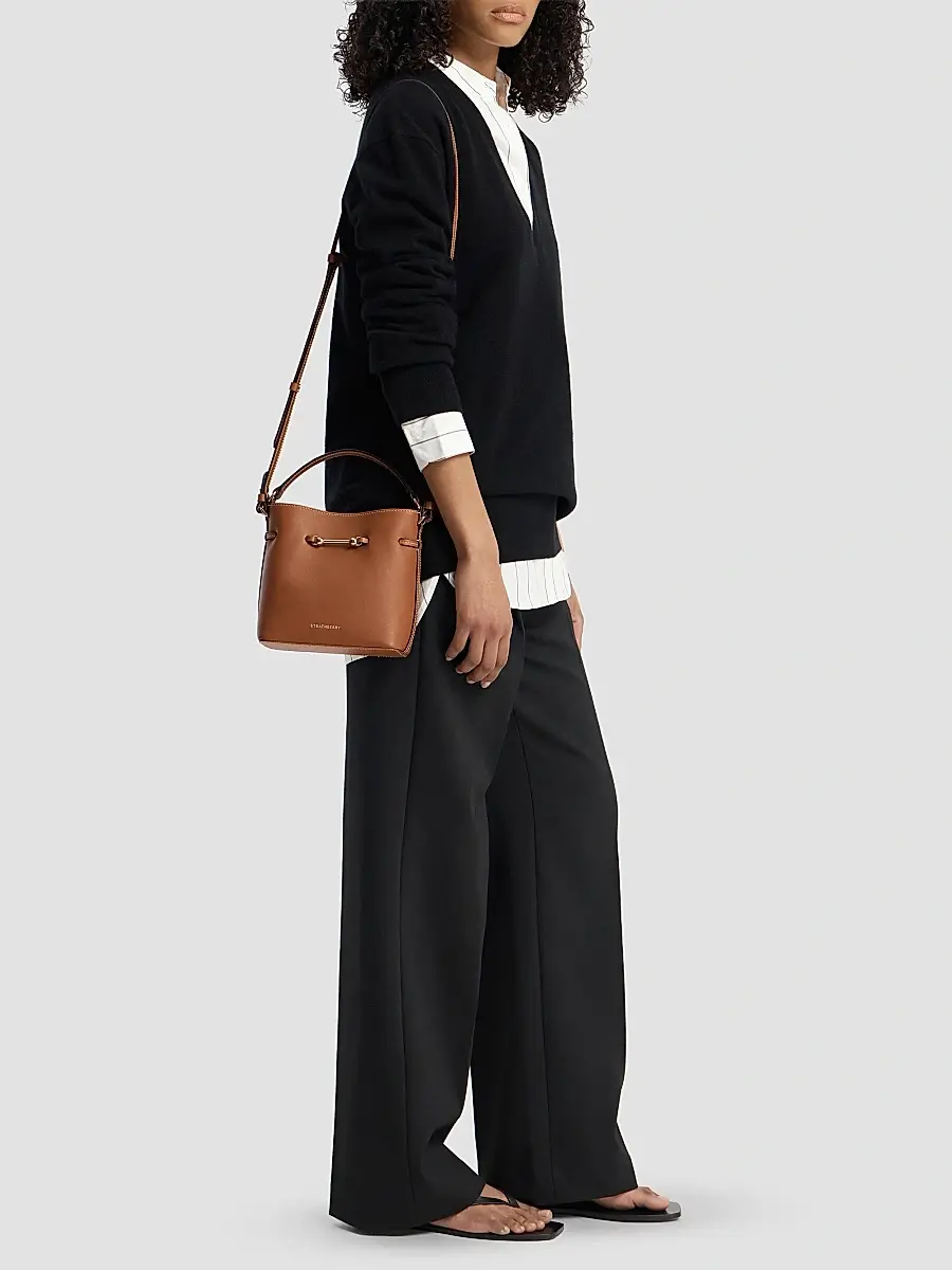 Strathberry Women's Corda Mini Leather Bucket Bag | Thumbnail 4 Strathberry Women's Corda Mini Leather Bucket Bag | Thumbnail 4